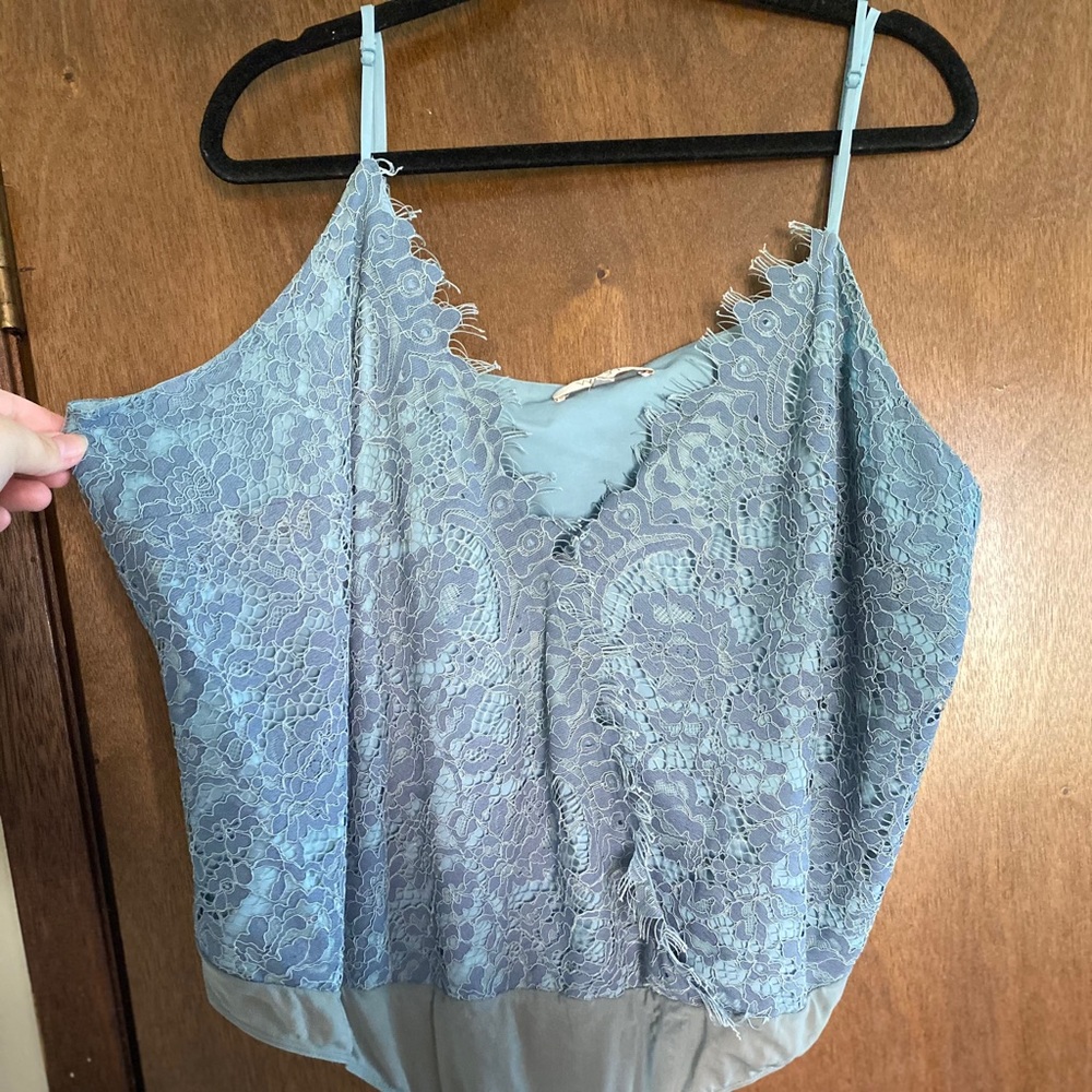 Teal lace bodysuit